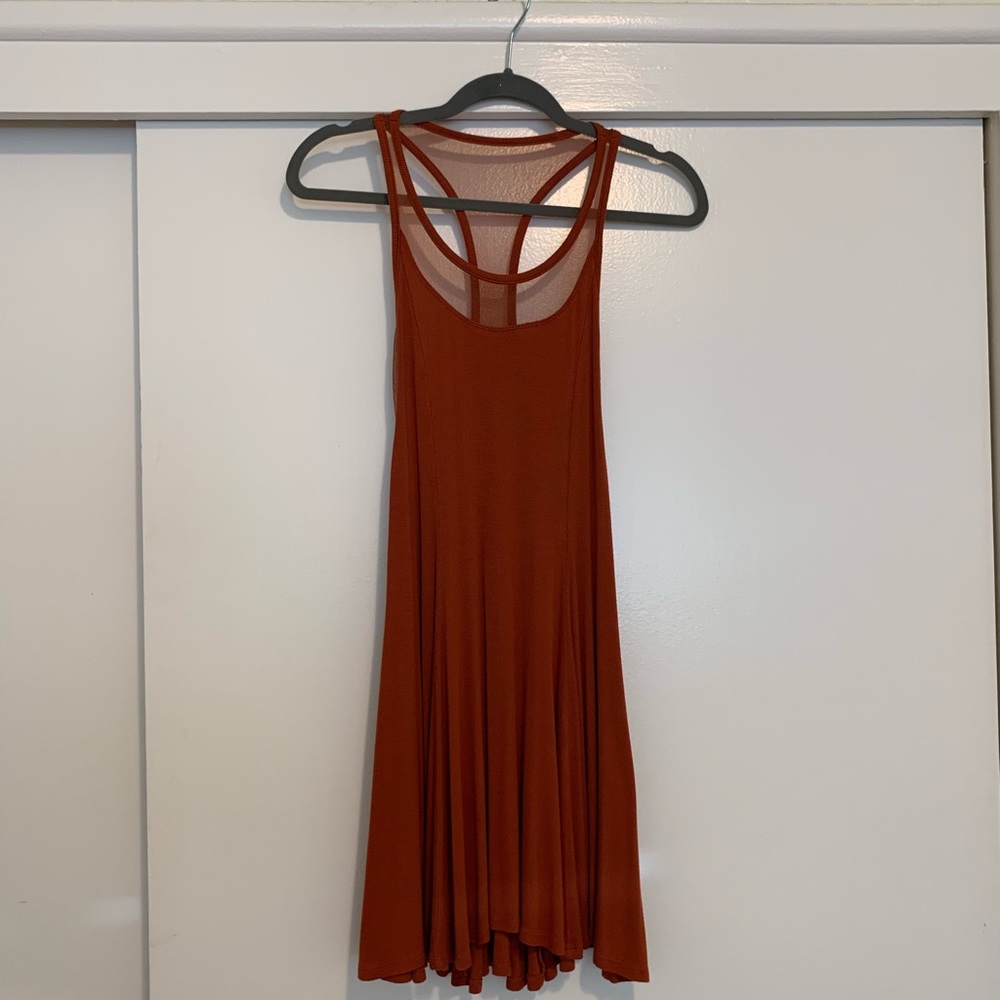 Burnt orange dress